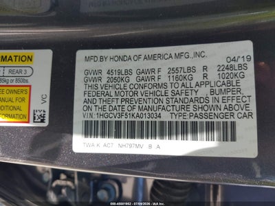 HONDA ACCORD HYBRID