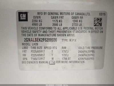 2015 CHEVROLET EQUINOX 9