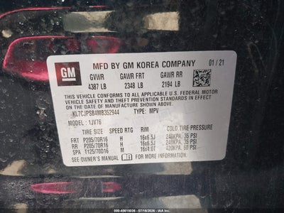 CHEVROLET TRAX