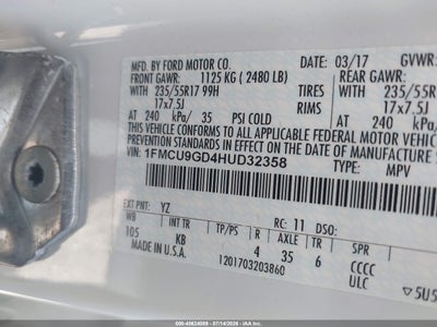 2017 FORD ESCAPE 9