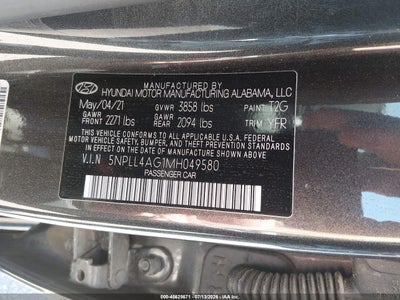 2021 HYUNDAI ELANTRA 9