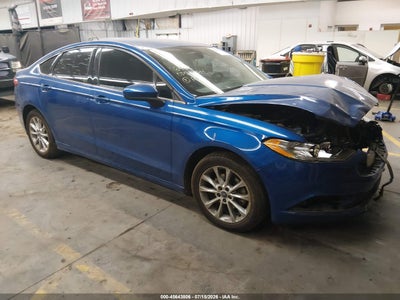 2017 Ford Fusion Se — VIN 3FA6P0H79HR207382 salvage auction