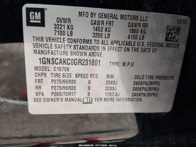CHEVROLET TAHOE
