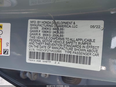 HONDA ACCORD HYBRID
