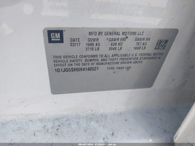 CHEVROLET SONIC