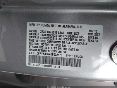 HONDA RIDGELINE