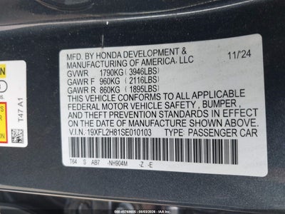 HONDA CIVIC SEDAN