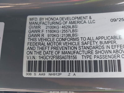 HONDA ACCORD HYBRID