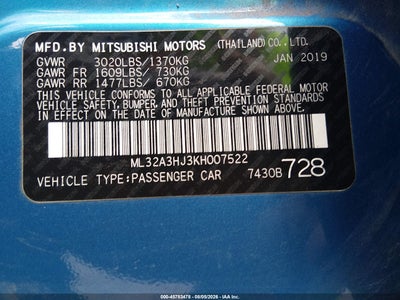 MITSUBISHI MIRAGE
