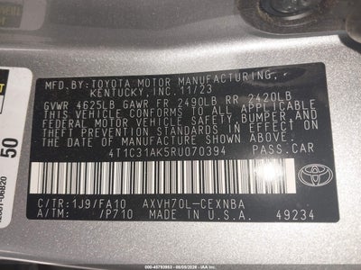 TOYOTA CAMRY HYBRID