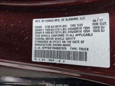 HONDA RIDGELINE