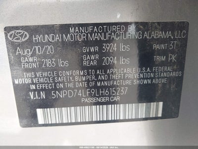 2020 HYUNDAI ELANTRA 9