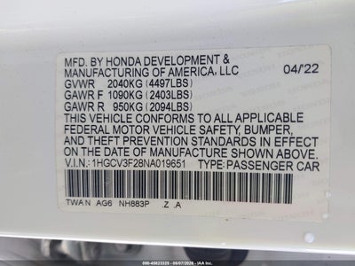 HONDA ACCORD HYBRID