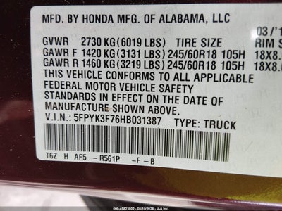 HONDA RIDGELINE