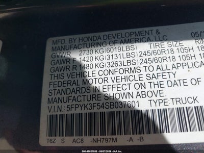 HONDA RIDGELINE