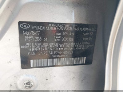2017 HYUNDAI ELANTRA 9