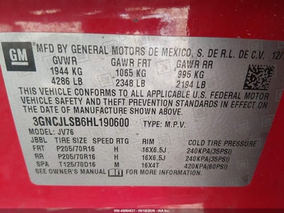 CHEVROLET TRAX
