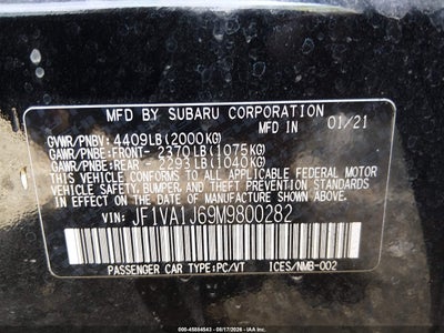 SUBARU WRX