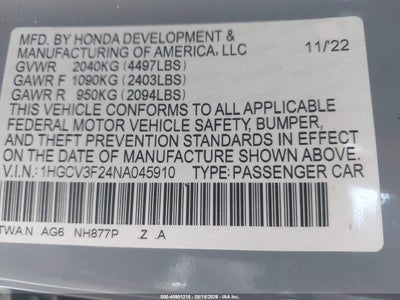 HONDA ACCORD HYBRID