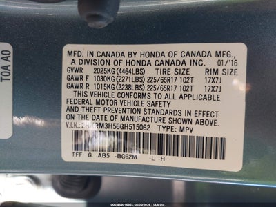 2016 HONDA CR-V 9