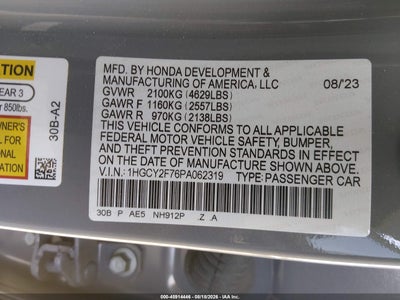 HONDA ACCORD HYBRID