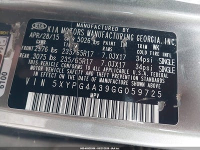 2016 KIA SORENTO 9