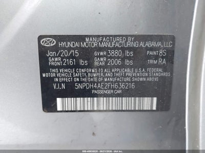 2015 HYUNDAI ELANTRA 9