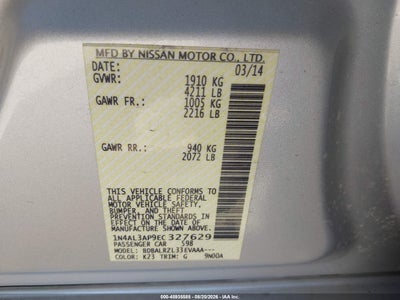 2014 NISSAN ALTIMA 9