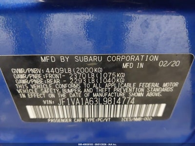 SUBARU WRX