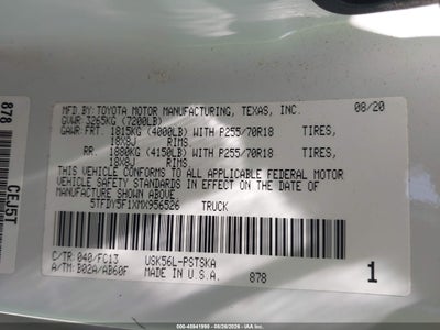 TOYOTA TUNDRA 4WD
