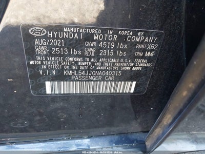 HYUNDAI SONATA HYBRID
