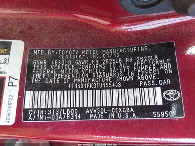 TOYOTA CAMRY HYBRID