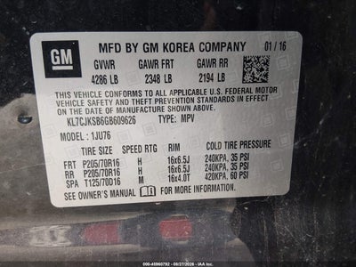 CHEVROLET TRAX