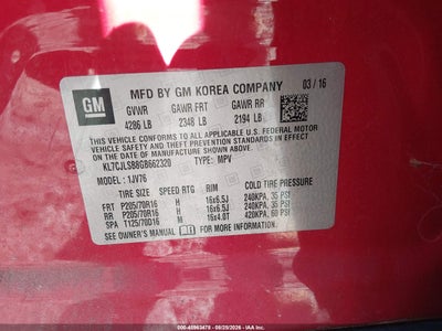 CHEVROLET TRAX