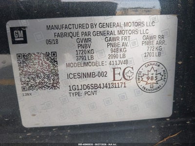 CHEVROLET SONIC