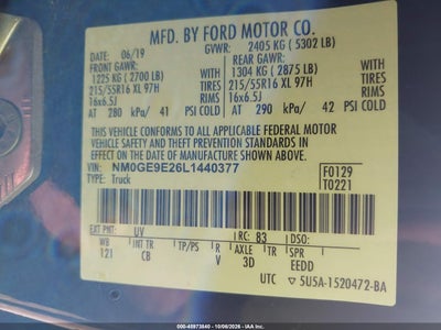 2020 FORD TRANSIT CONNECT 9