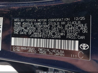 TOYOTA COROLLA HYBRID