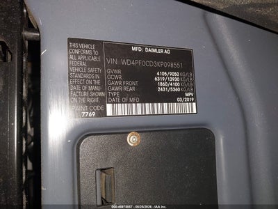 MERCEDES-BENZ SPRINTER 2500