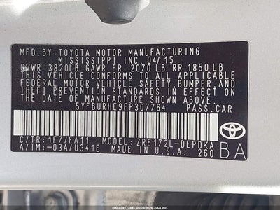 TOYOTA COROLLA