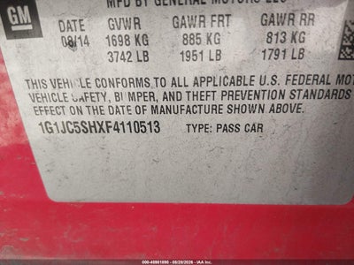 CHEVROLET SONIC