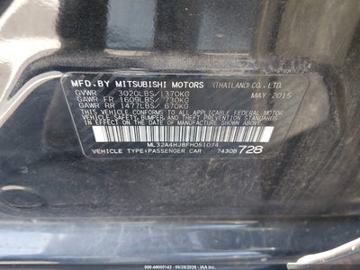 MITSUBISHI MIRAGE