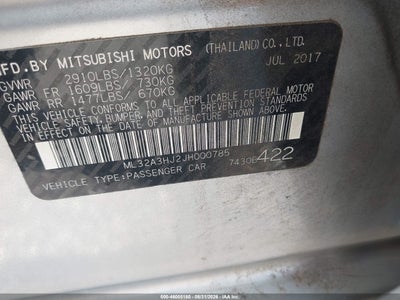 2018 MITSUBISHI MIRAGE 9