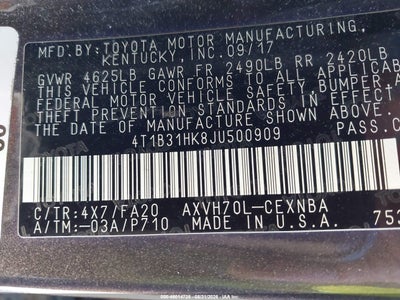TOYOTA CAMRY HYBRID
