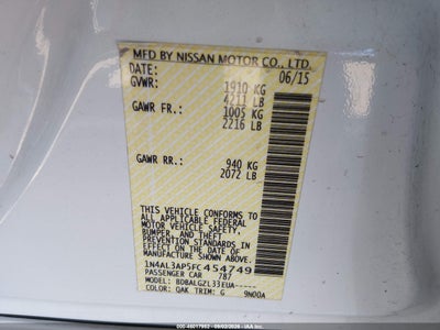 2015 NISSAN ALTIMA 9