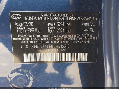 2020 HYUNDAI ELANTRA 9