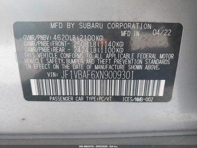 SUBARU WRX