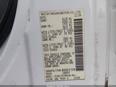 NISSAN NV CARGO NV2500 HD