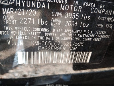 2020 HYUNDAI IONIQ HYBRID 9