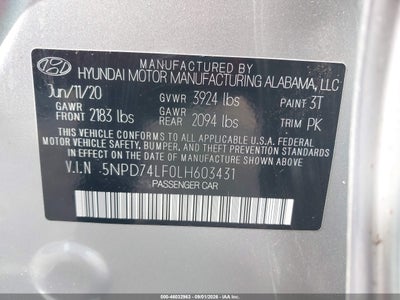 2020 HYUNDAI ELANTRA 9