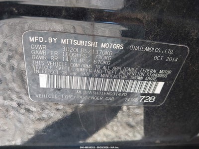 2015 MITSUBISHI MIRAGE 9